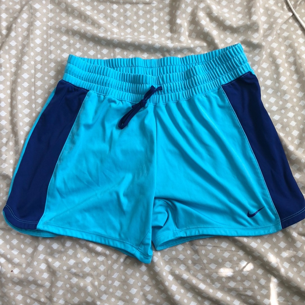 Blue nike shorts